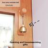 Shop Entry Reminder Hanging Door Bell Dopamine Style Solid Wood Pure Copper Metal Opening Gift Door Handle Decoration