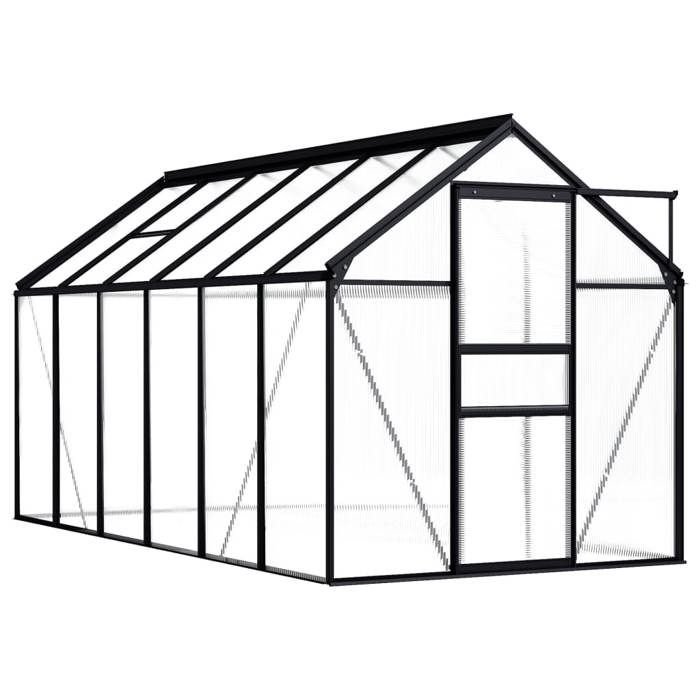 VidaXL Serre Anthracite Aluminium 7,03 m² 48212