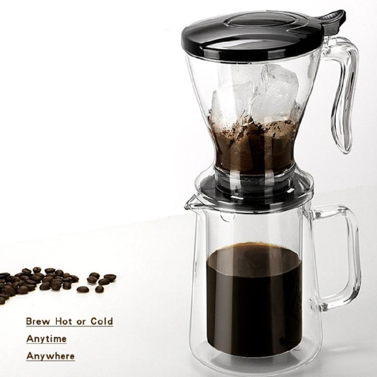 Large Capacity 650ML Glass Coffee Filter System Drips Filter Cup & Sharing Pot Perfect For Entertaining Guests At Homes