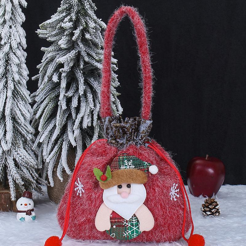 

7 шт. Рождественские украшения, Рождественские подарочные пакеты, Рождественские пакеты для конфет, Рождественские пакеты для яблок, Рождественские сумки-тоут 7PCS