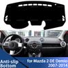 Armaturenbrettabdeckung für Mazda 2 Mazda2 DE Demio 2007-2014 Auto Armaturenbrett Abdeckung Lichtschutz Pad Instrumententafel Matte Hülle Teppiche