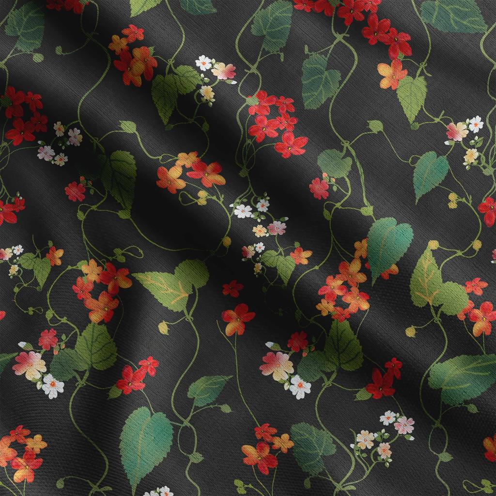 Soimoi Floral Print,  Cotton Cambric, Quilting Fabric Sold by The Yard 42 Inch Wide, Medium Weight Cotton Fabric, Sewing  Supplies,Aqua