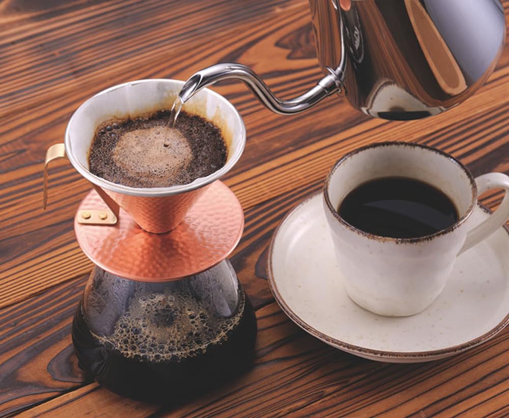 Tanabe Metal Fittings Pure Copper Coffee Dripper Hammered 4086