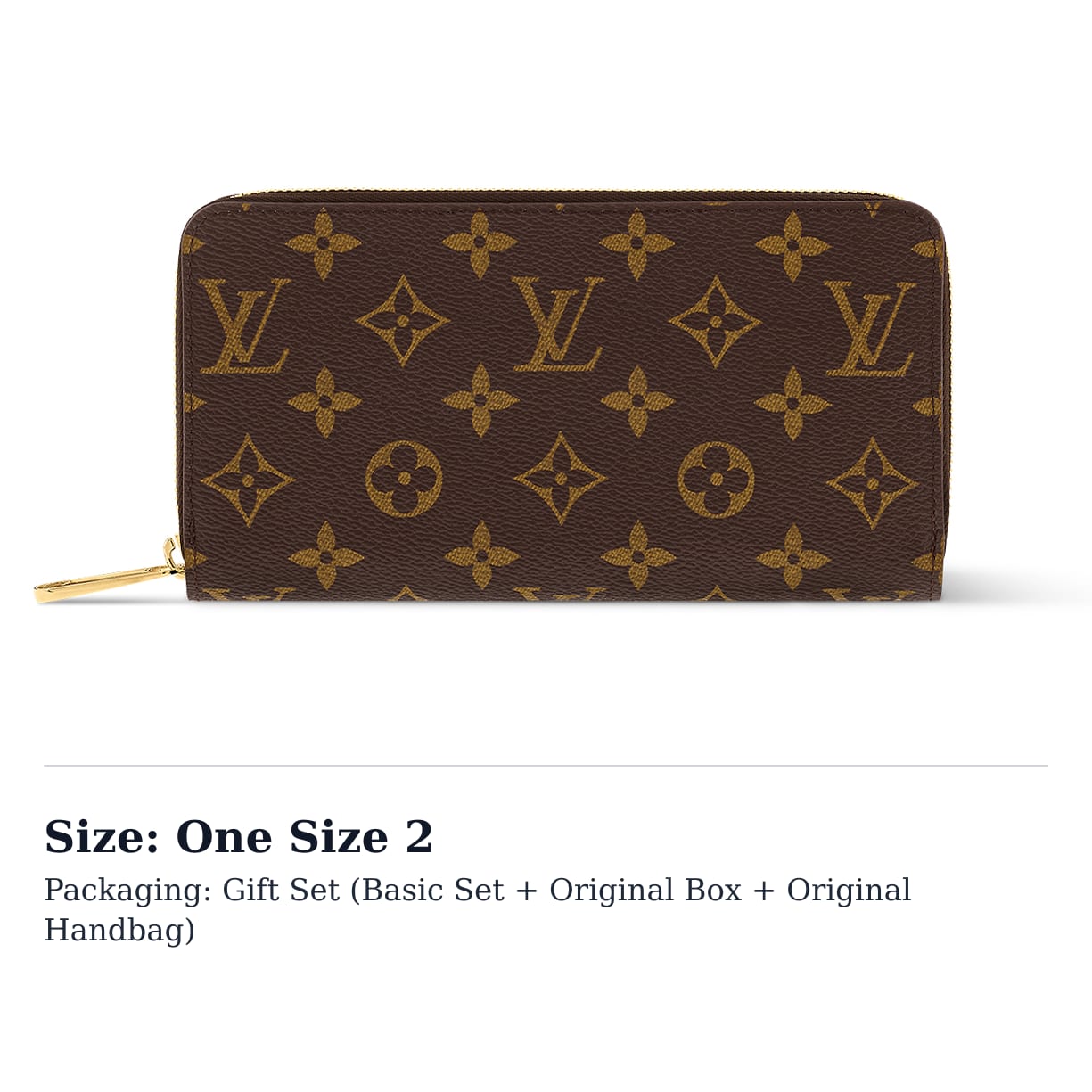 LOUIS VUITTON Zippy Maks Monogram Brūns