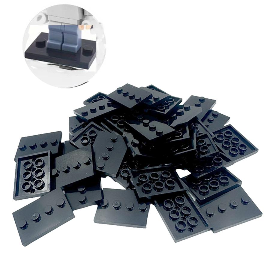 20 stücke Stadt Figuren Basis Platte Display Halter DIY Bausteine Puppe Grundplatte Zubehör Ziegel Kompatibel 88646