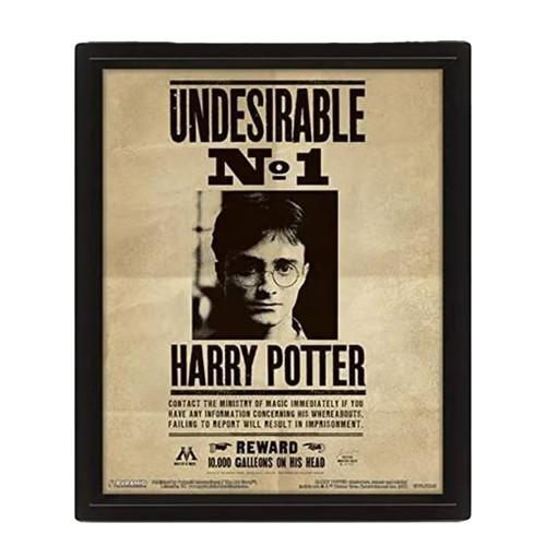HARRY POTTER 3D Lenticular Framed Poster