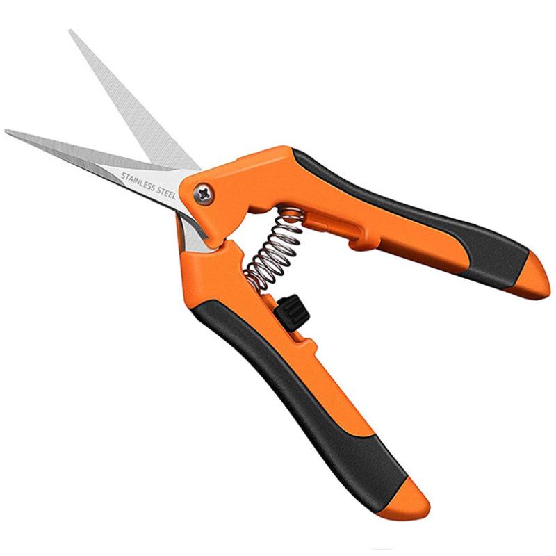 Double-Edged Stainless Steel Garden Pruning Shears for Thinning Flowers, Vegetables, and Fruit Branches