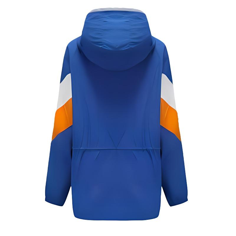 Kappa Lifestyle Color Block Zip-Up Windbreaker Jacket Women jackets Vibrant-Blue K0922FJ01G