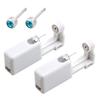 Zelf Oorpiercing Tool Wit Zelf Piercing Kit Wegwerp Oorpiercer met Oorbellen