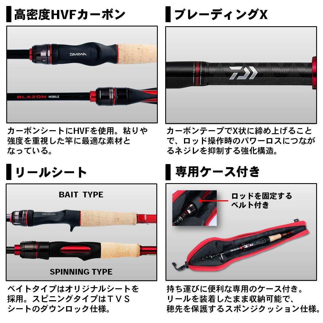 DAIWA Bass Rod Blazon Mobile 6106TMHB Fishing Rod Buy