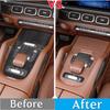 2025 Rejillas de Carreras Calientes Panel de Control Central de Coche Almohadilla Protectora de Silicona Cubierta Decorativa Para Mercedes Benz GLE GLS Clase GLE350/450 G
