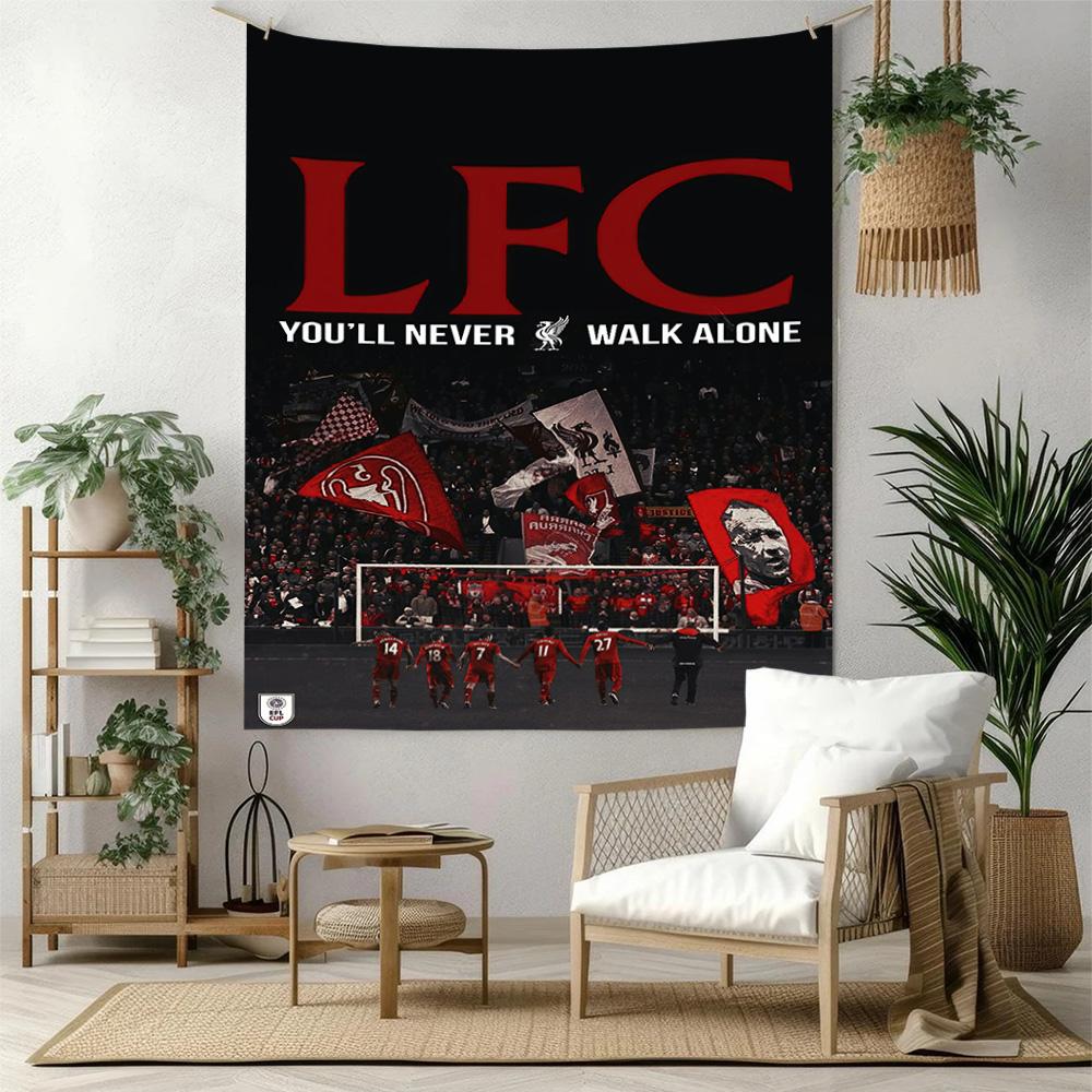 Liverpool Football Club Wanddekoration Wandteppich Kunst Für Haustiermemorial Geburtstag Hochzeitsparty Kulisse Familiengeschenk