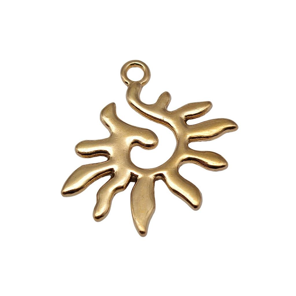 Sun And Moon Face Charms Multi Color Alloy Pendants For Celestial Themed Jewelry