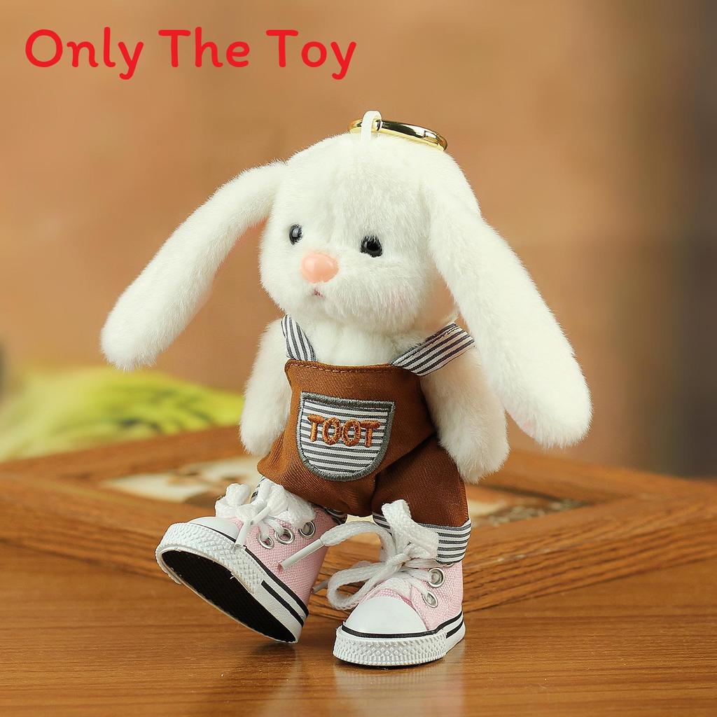 Plush Bunny Keychain With Movable Joints For Kids And Collectors