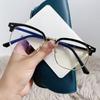 Clear Lens Reading Glasses Half Frame Anti Blue Light Glasses Computer Eyeglass  Female/Male