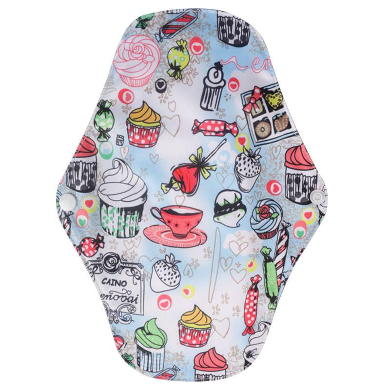 Sanitary Reusable Towels Pads Women Bamboo Cloth Washable Menstrual Safety Pads