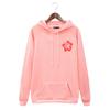 Womens Oversized Streetwear Hoodie With Floral Numeric Letter Print Long Sleeve Pullover