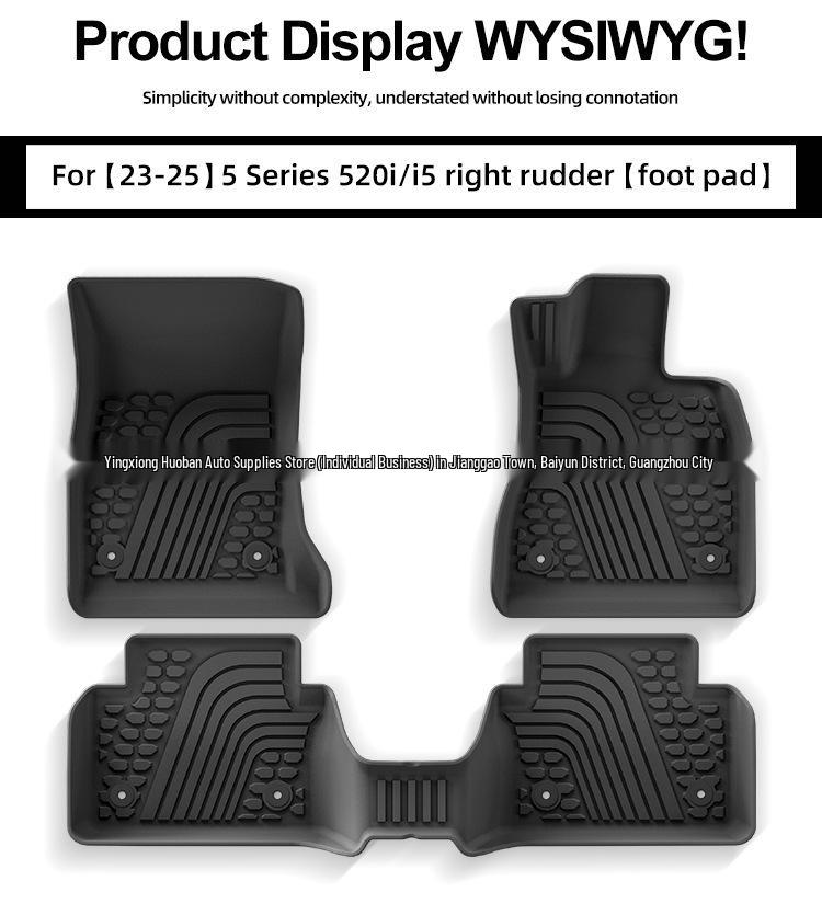 BMW 5 Series 520i/i5 TPE Floor and Trunk Mats (2023-2025)