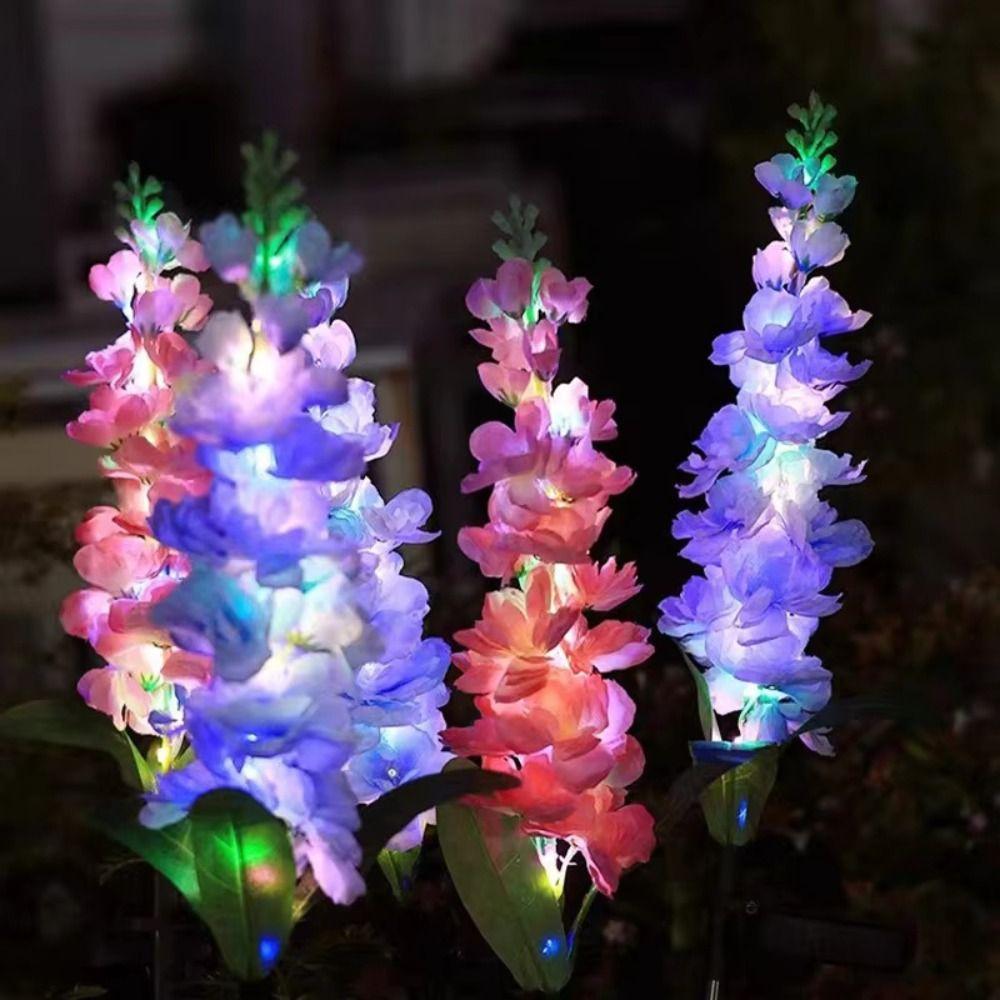 Solar Powered Solar Hyacinth Lawn Lights Waterproof Courtyard Decoration Landscape Lamp  Courtyards