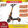VREOM - Scuter Electric VZ37-Motor 6000W Baterie 60V30AH E-Scuter de Mare Putere- Anvelopă Vid 11'' EScoot Pliabil
