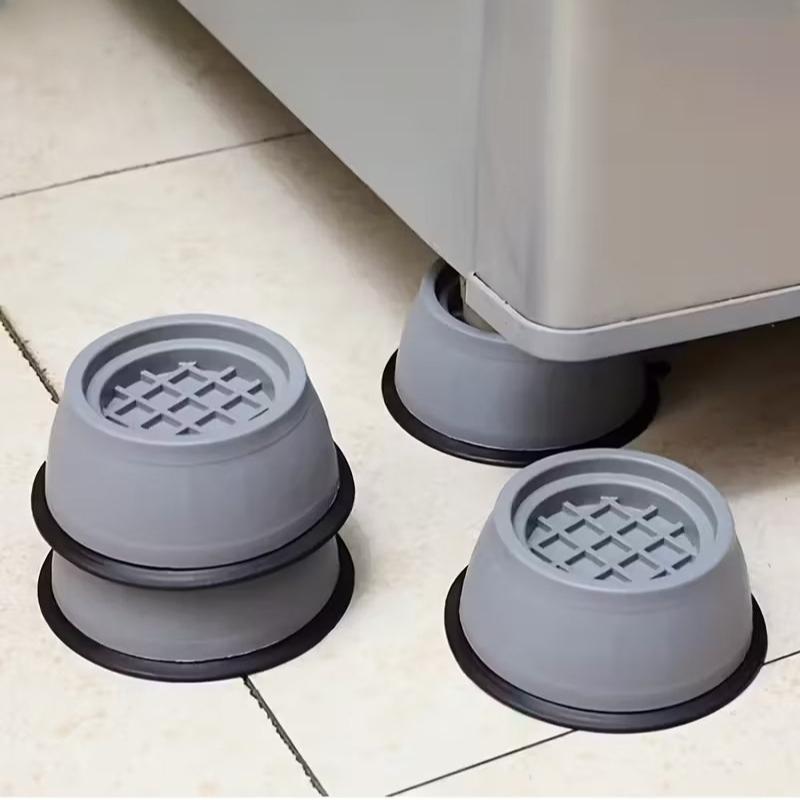 8 Stück Vibrationsdämpfer Füße Gummifüße Rutschfest Leise Anti-Rutsch Erhöhungsmatte für Waschmaschine Stützdämpfer Stand Zubehör