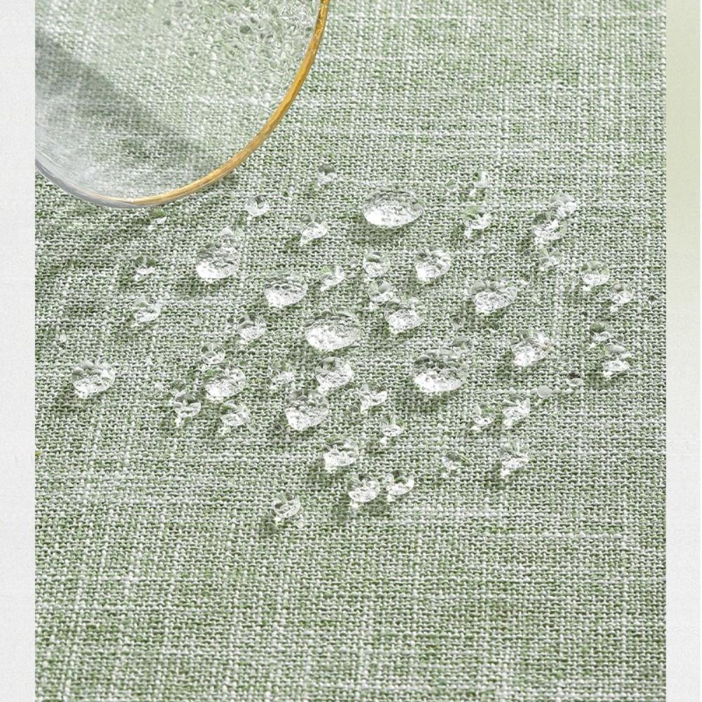 Față de masă rotundă impermeabilă pentru masă rotundă de sufragerie, decorativă, rustică, ștergabilă, pentru uz interior/exterior, pentru sărbători, nuntă