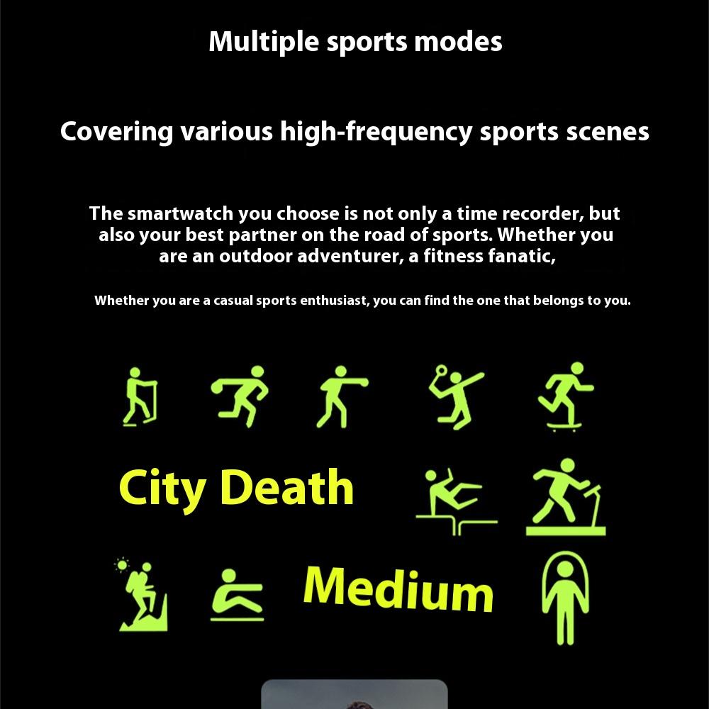 Smart Watch with Flashlight Ultra Bluetooth Call Information Reminder Sports Watch