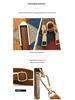 Ethnic Style Colorblock Patchwork Double Zipper Crossbody Bag