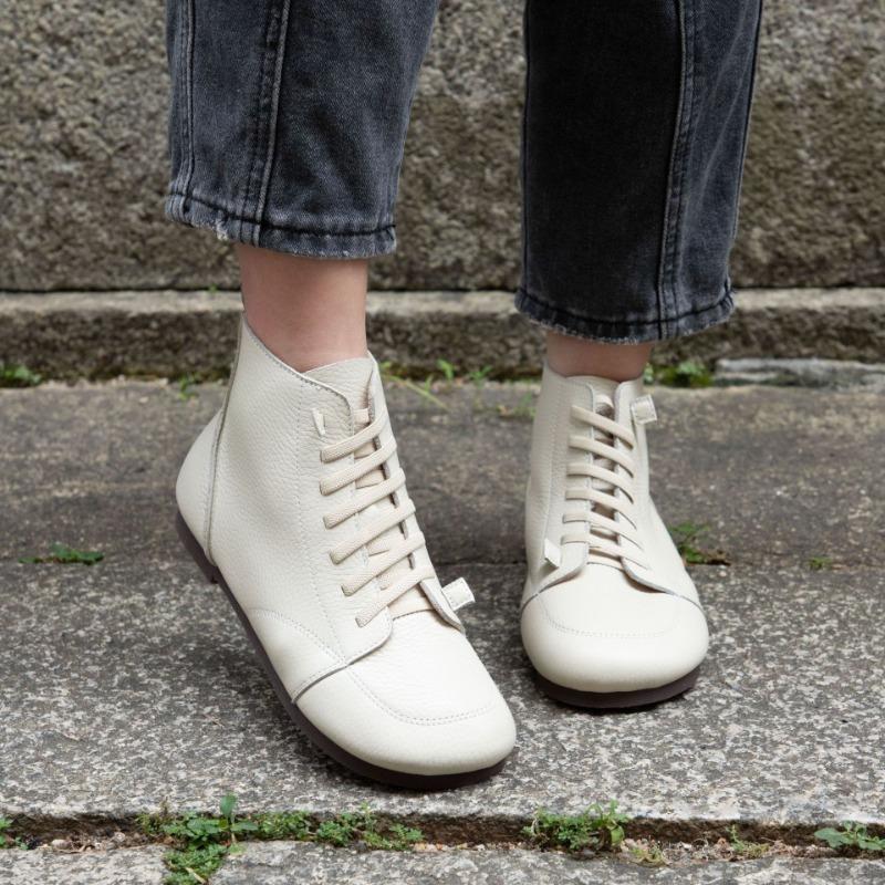 Handmade Leather Martin Boots Vintage Casual Short Boots Single Boots Flat Women's Shoes