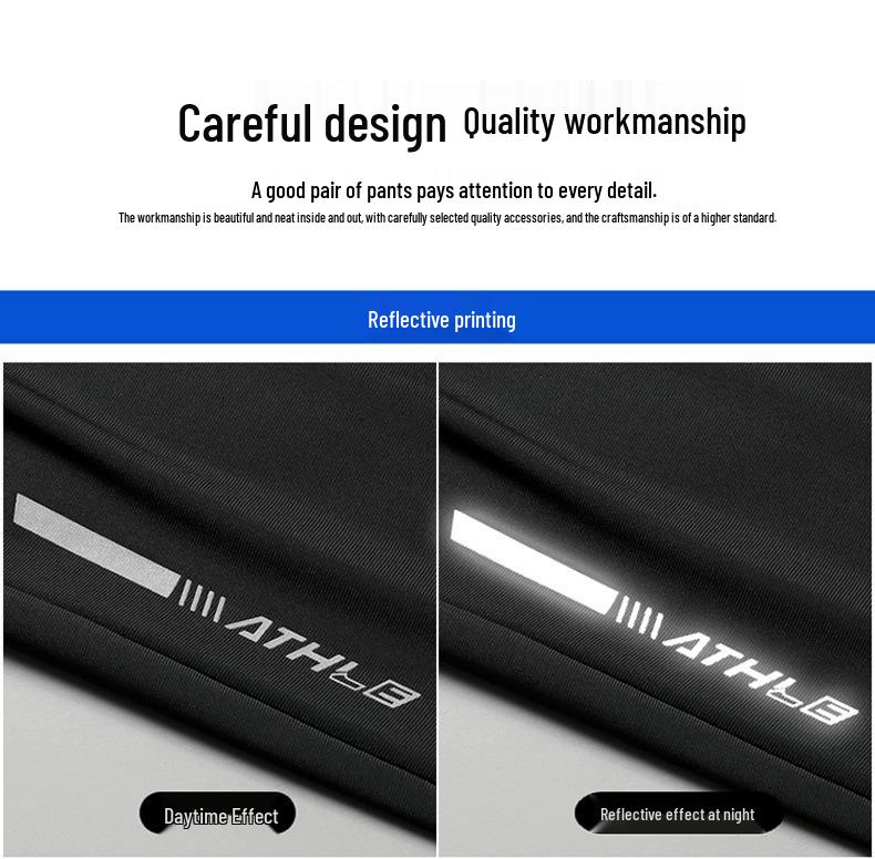 Men's Plus Size Sporty Ice Silk Quick-Dry Summer Jogger Pants