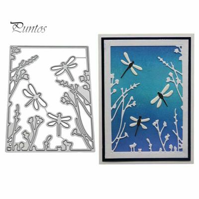 Yusufçuk Bitki Metal Kesme Kalıpları DIY Scrapbooking Kağıt Kartları El Sanatları Şablonu