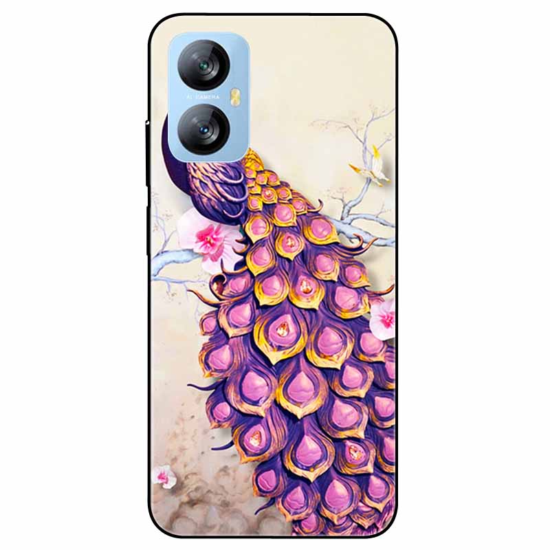 Für Blackview A52 Pro Hülle Handyhülle Stoßfeste Schwarz lackierte TPU Hülle für Blackview A52 Pro Silikon Weicher Bumper A52Pro Süß