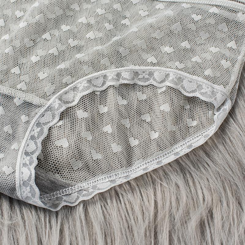 3pcs Sexy Lace Transparent Panties for Women Underwear Fashion Panty Lingerie Breathable Hollow Out Briefs Female Underwear