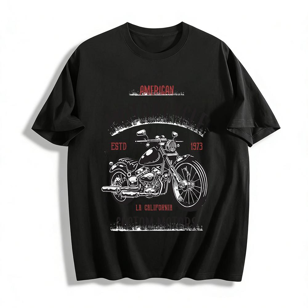 Vintage 1973 California Custom Motorcycle Graphic Tee Pure cotton T-shirt XXS