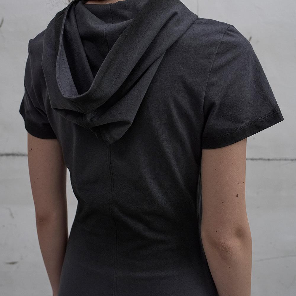 Lcdc Tm Hooded Twisted Dress (Dark Gray)
