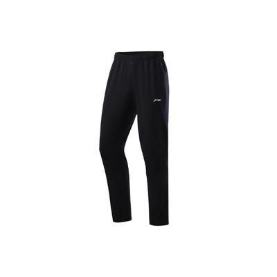 Li Ning Training Series Quick-Dry Cool Sports Long Pants Men Bottoms Black AYKR101-4