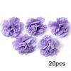 Purple Artificial Flowers Heads Silk Fake Flowers For Home Decor Party Wedding Decoration DIY Valentine's Day Gifts Accessories