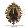 Gothic Art Resin Animal Head Wall Decor Baroque Style Wall Hangings Frame Vintage Bat Wall Sculpture Home Decor Gothic Statue