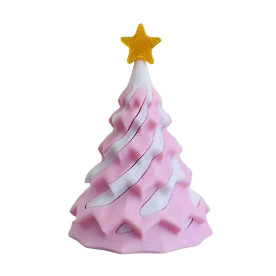 3D Printed Spiral Christmas Tree Toy Impossible Passthrough Sculpture Vortex Thread Illusion Stress Relief Kids Adults Mini Spiral Cone Fidget Toy