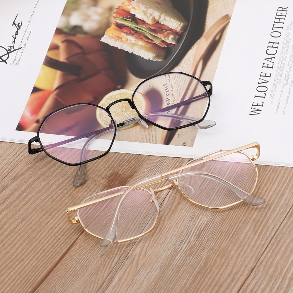 Classic Octagon Metal Vision Care Anti-blue Glasses Eye Wear Eyeglasses