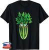Celery With Shades Costume Love Vegan Gardening Funny Unisex T-Shirt