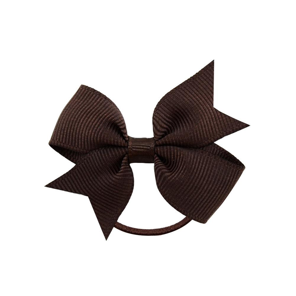 Children'S Versatile Xiaoqi Small Bow Solid Color Rubber Band Hair Band Baby Headgear Girls Hair Accessories 028