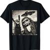 Bigfoot UFO Rock Hand Sign T-shirt