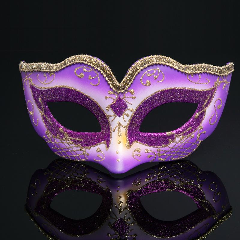 Nova Máscara Facial Meia Face Europeia e Americana de Halloween para Festival de Performance Infantil Festa Baile Infantil