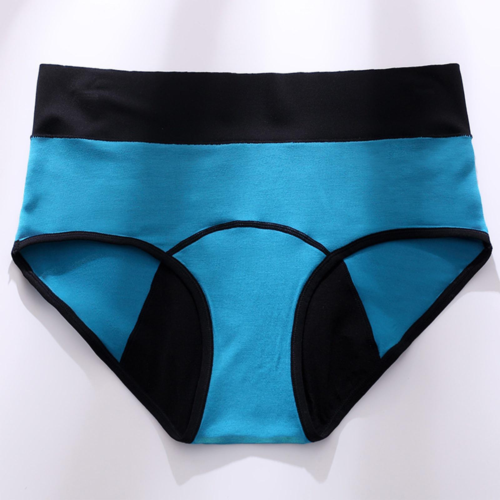 

Женские дышащие физиологические трусы со средней посадкой, гигиенические трусы для менструации S зелёный