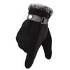 7 Types Pigskin Mens Winter Warm Gloves Leather Thicken Cotton Windproof Driving Mittens