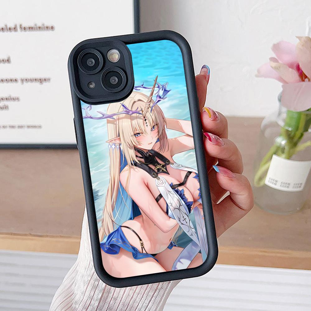 

Wuthering Waves Fleurdelys Phone Case for iPhone 17 16 15 14 13 12 11 Air Pro Max Plus Black Soft TPU Shockproof Cover iPhone 11 Pro Max