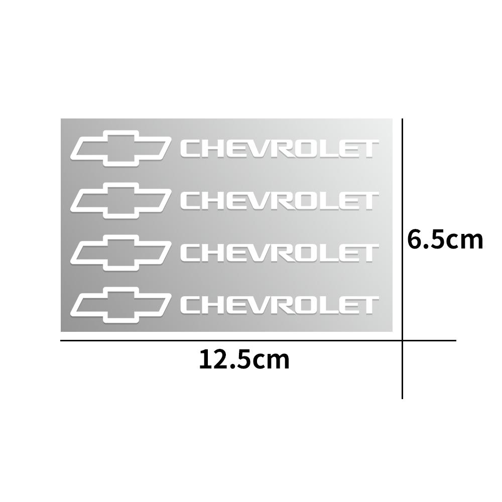4 Stück reflektierende Vinyl-Aufkleber für Autotürgriffe, Spiegel, Wischer, Styling für Chevrolet Spark Aveo Colorado Cruze Camaro Malibu