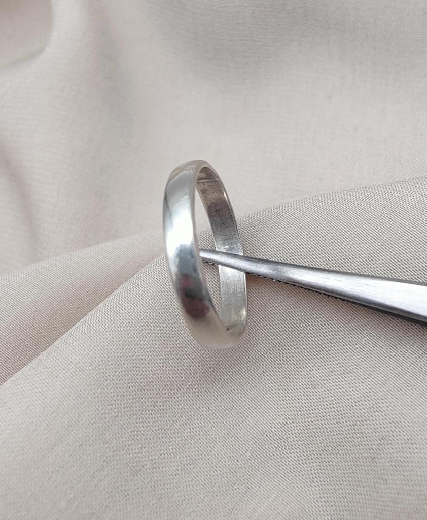 925er Sterlingsilber Minimalistischer Bandring: Unisex Verlobungsschmuck