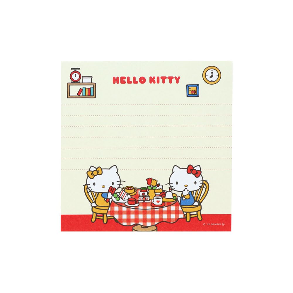 Stationery Sanrio Characters Goods Memo Pad Square Hello Kitty Red S2849208 Sun-Star